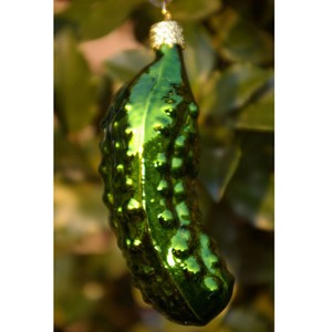 Glass Pickle 4 1/2" long  $4.50 at www.thevillageshop.net